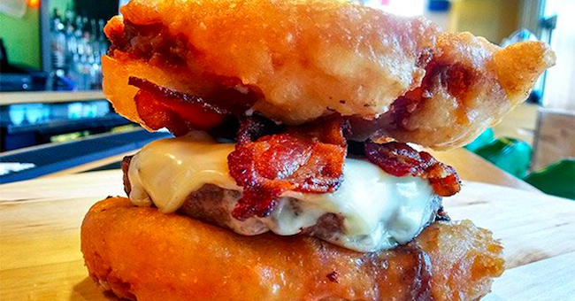 Deep Fried Twinkie Burger