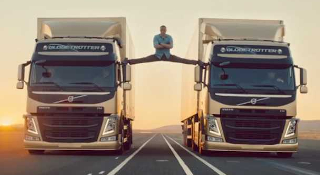 Jean Claude Van Damme Splits Lorries