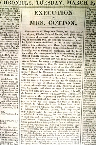 Mary Ann Cotton - Britains First Serial Killer - Execution