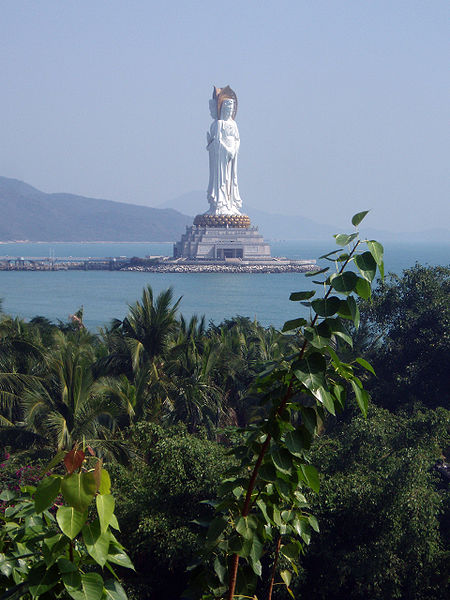 Tallest Statues In The World - China - Guan Yin of the South Sea of Sanya - distance