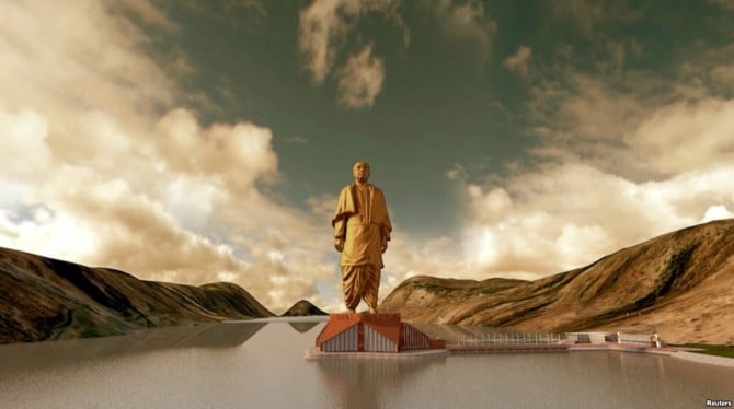 Tallest Statues In The World - India - Sardar Vallabhbhai Patel State of Unity