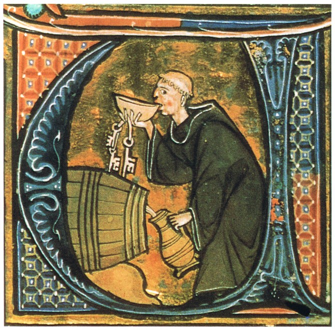 The History of beer - Monk Stealing Beer