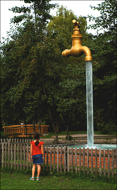 Weird Distrbing Statues - Switzerland Giant Tap