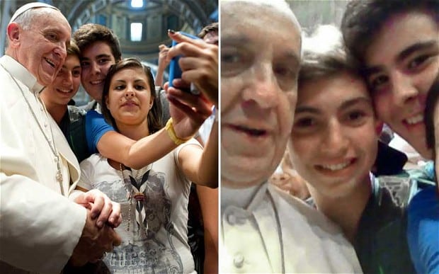 pope selfie