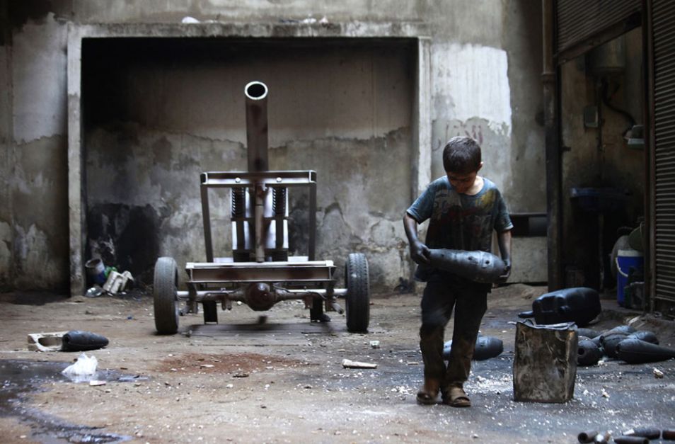 10yrold weapon factory syria