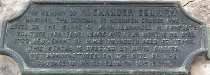 Alexander Selkirk - Plaque