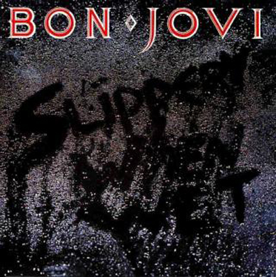 Banned Album Cover Art - Bon Jovi - Slippery When Wet (1986) - reprint