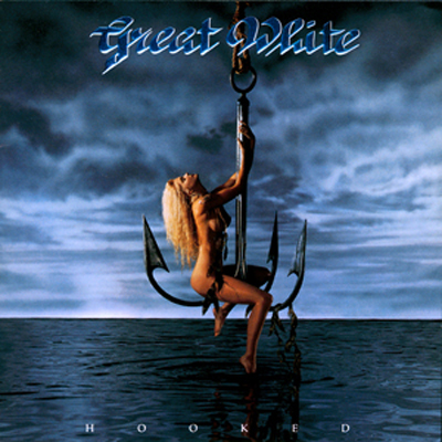 Banned Album Cover Art - Great White - Hooked (1991) - original