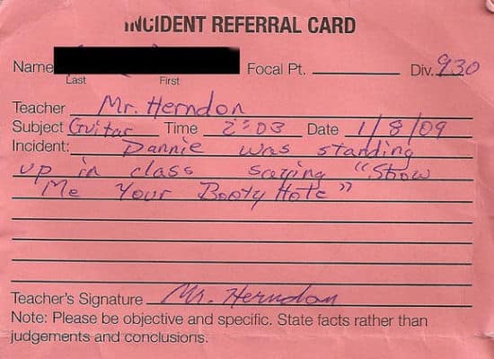 Detention Slips 11