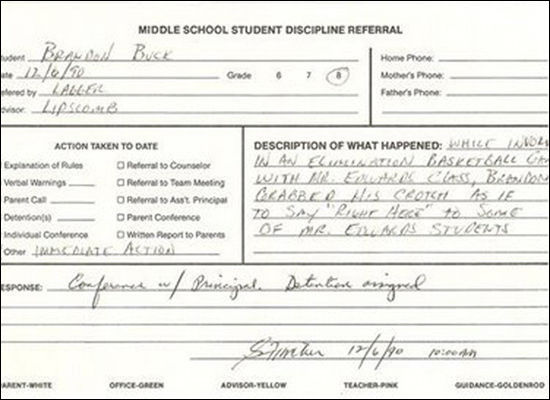 Detention Slips 19