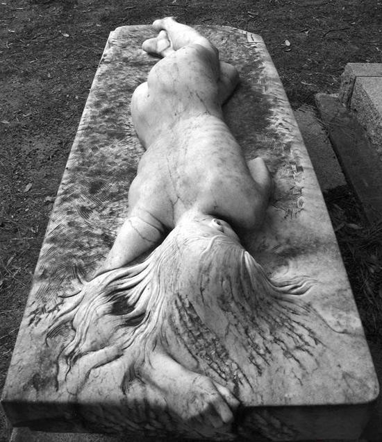 Gravestones Weird -  naked lady