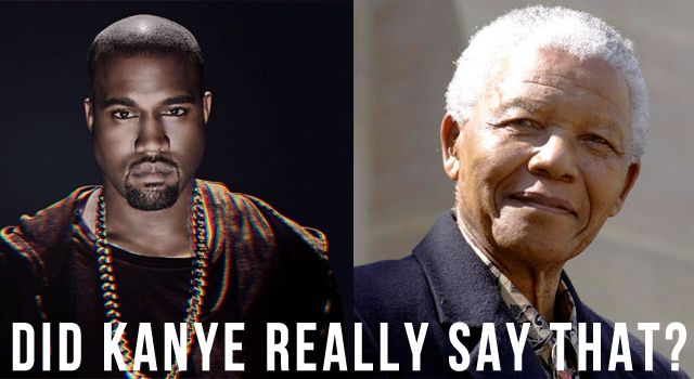 Kanye West Nelson Mandela