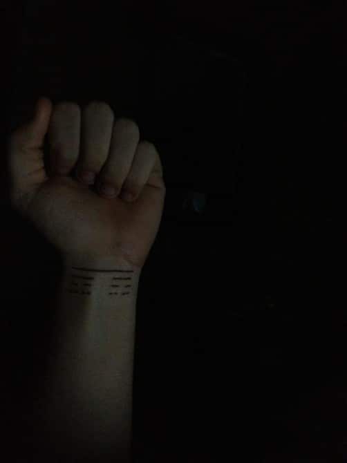 Science Maths Geek Tattoos - Cantor Set