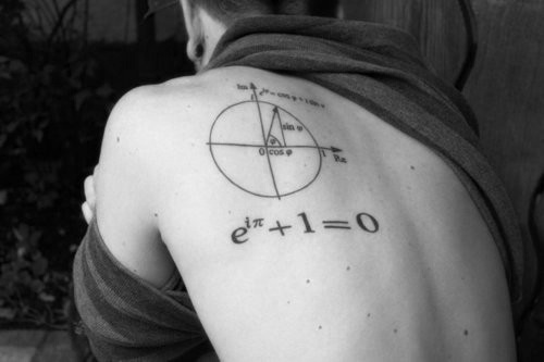 Science Maths Geek Tattoos - Euler’s Identity