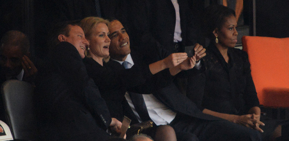 Selfie Nelson Mandela's Funeral