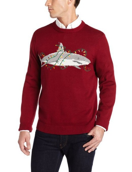 Shark Lights Christmas Jumper