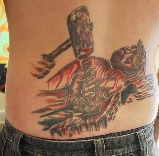 Weird Bad Jesus Tattoo - Graphic