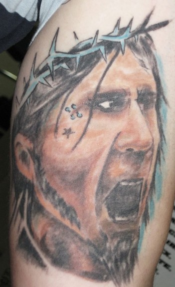 Weird Bad Jesus Tattoo - Rammstein