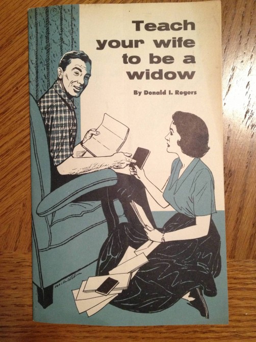 Weird Mental Book Covers - Teach Your Wife How To Be A Widow