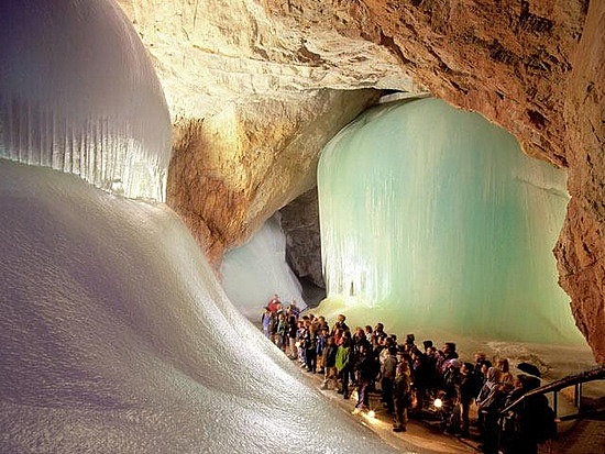 Weird Places - Eisriesenwelt Ice Caves - Water Fall