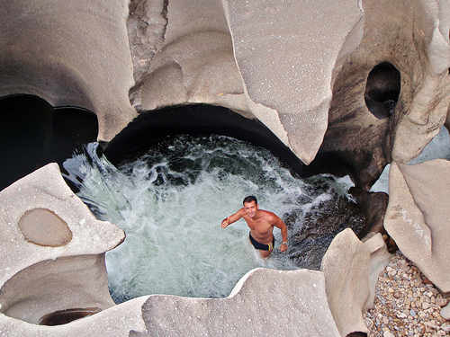 Weird Places - Vale da Lua Brazil - Moon Valley - Bather