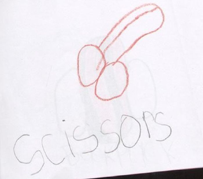 funny pic child drawing