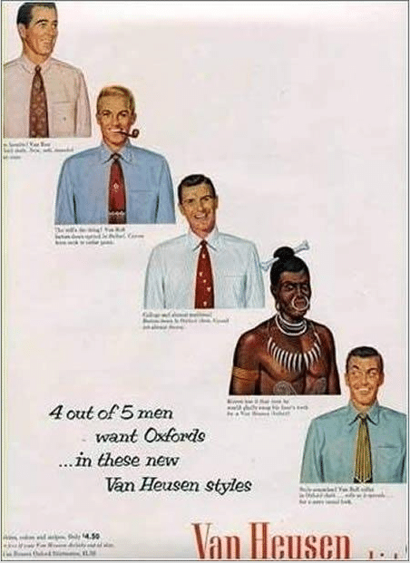 racist advert van heusen