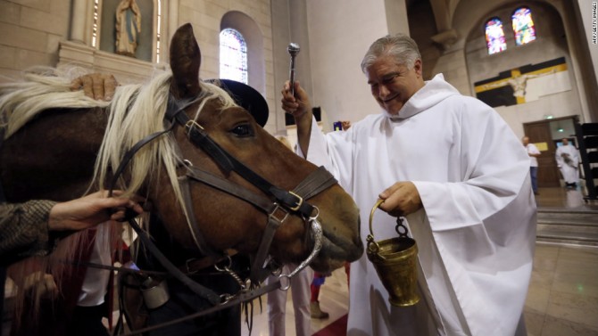 Catholics Blessing Animals - Horse