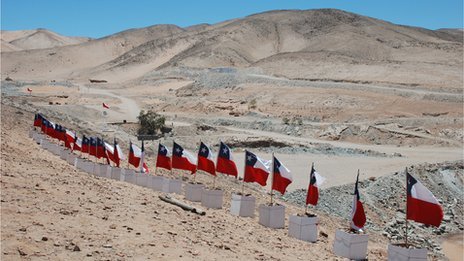 Chile Miners 33 - Flags