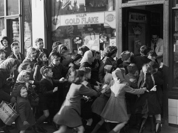 Historical Photos - sweets end of rationing