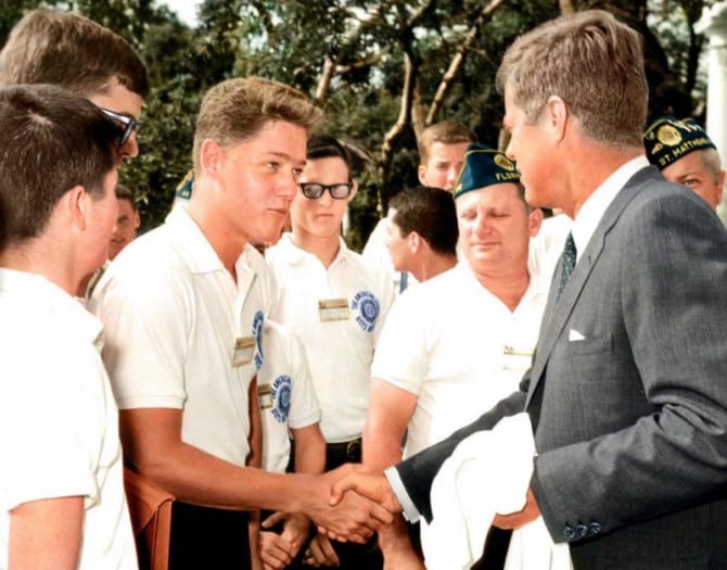 Historyical Photos - JFK and Bill Clinton