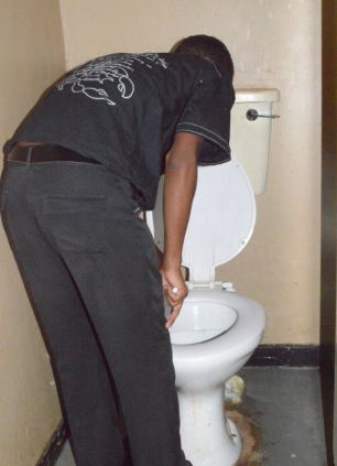 Lesego Daniel - Church - Eating Grass - puking 3