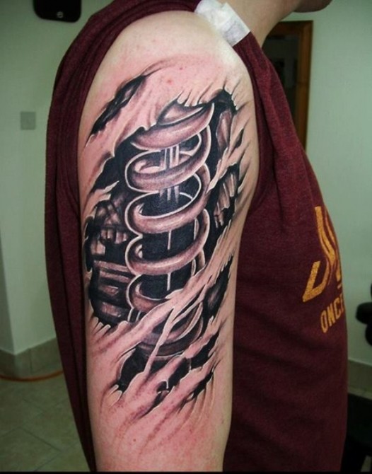 Optical Illusion Tattoo 14
