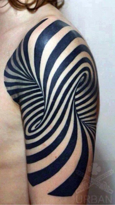 Optical Illusion Tattoo 3