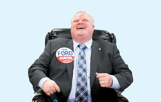Rob Ford - Toronto Canada Mayor - laughing