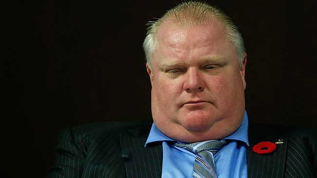 Rob Ford - Toronto Canada Mayor - smashed