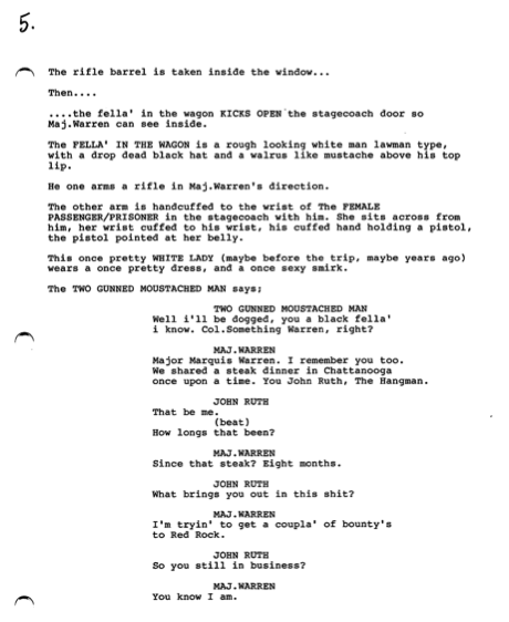 Hateful Eight Script Page 5