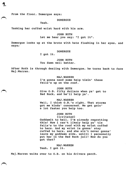 Hateful Eight Script Page 9