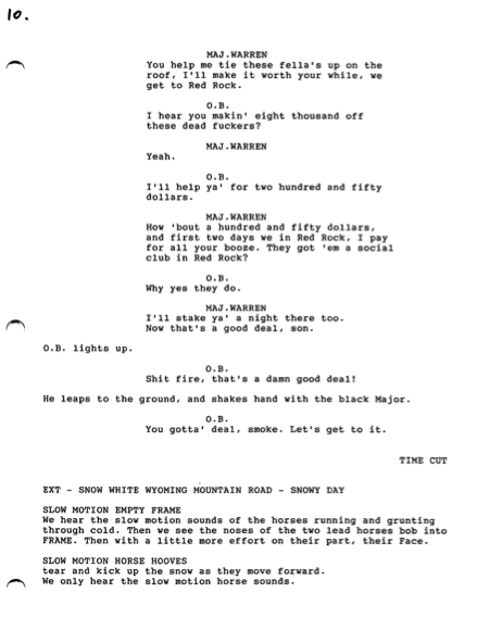 Hateful Eight Script Page 10