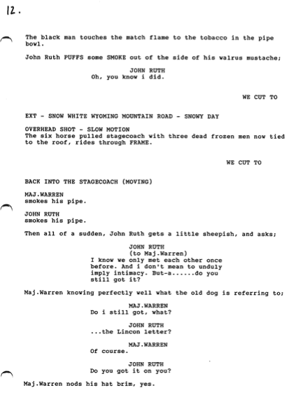 Hateful Eight Script Page 12