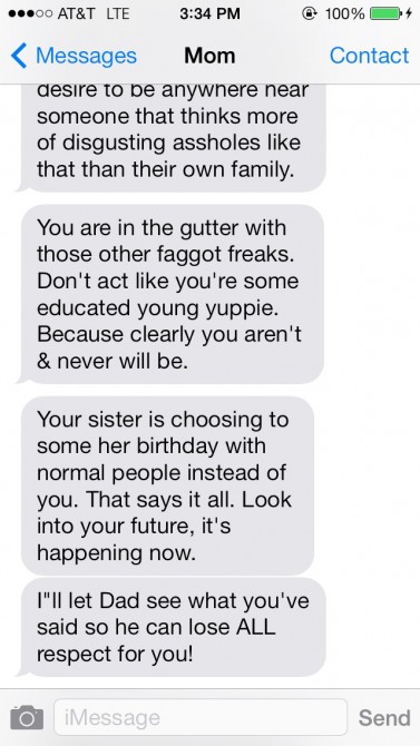 Texts From My Homophobic Mother 11