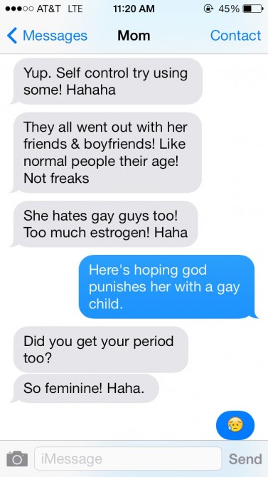 Texts From My Homophobic Mother 15