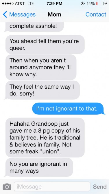 Texts From My Homophobic Mother 23