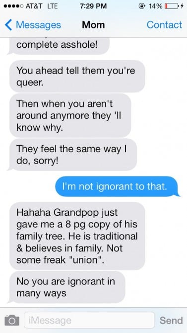 Texts From My Homophobic Mother 23