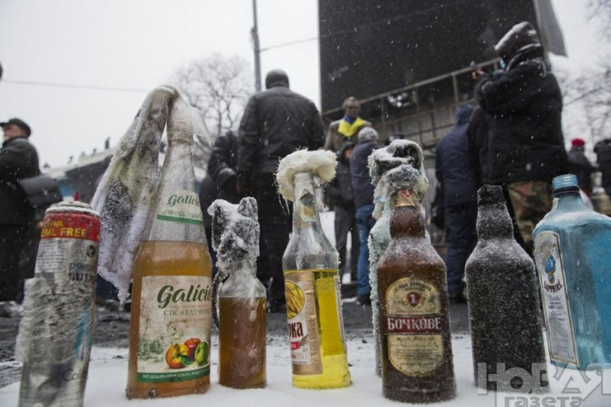 Ukraine Handmade Weapons - Molotov Cocktails