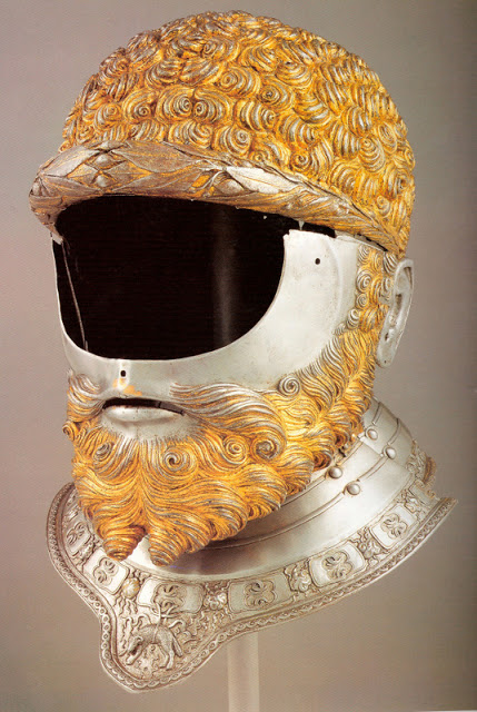 Weidest Armour - Horned Helmet - Filippo Negroli, Parade Helmet of Emperor Charles V, 1533