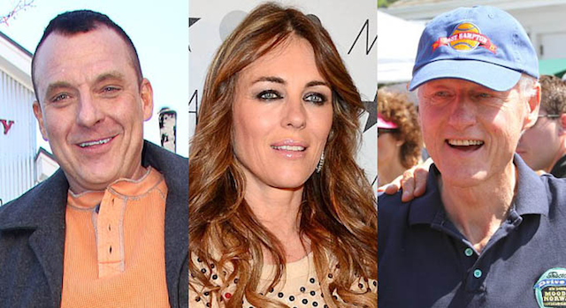 Bill Clinton Liz Hurley Tom Sizemore