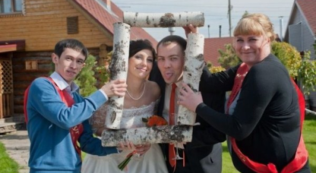 Bizarre Eastern European Wedding Photographs