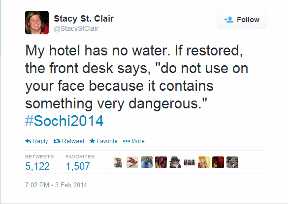 Journalist Live Tweet - Sochi - stacy st clair