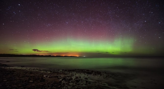 Northern Lights - Aurora Borealis - Boulmer, Northumberland